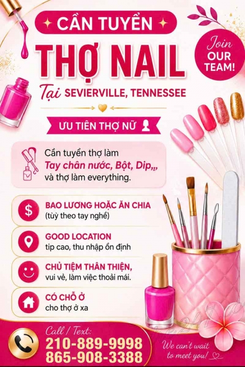 Cần Thợ Nail Tại Sevierville, Tennessee – Tay chân nước, Dip, Everything