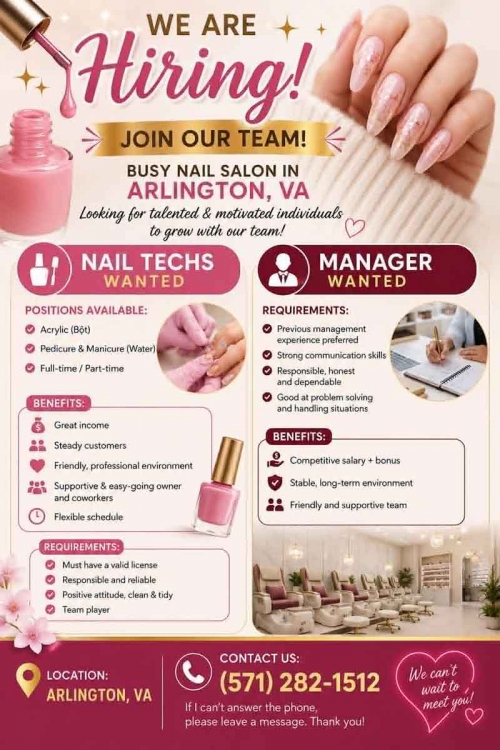Cần Thợ Nails Ở Mỹ