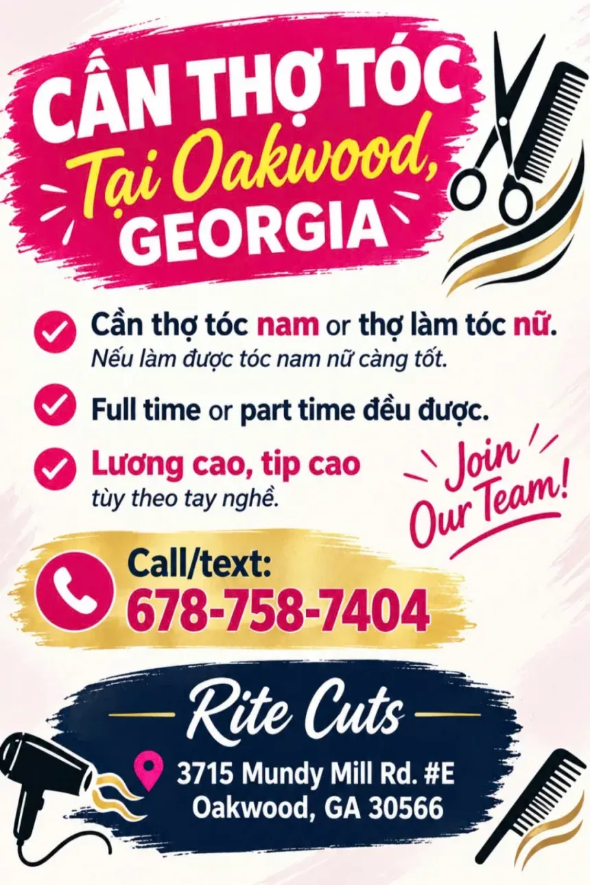 Cần thợ tóc tại Oakwood, Georgia