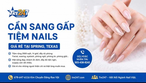 Cơ Hội Sang Tiệm Nail Ở Spring, Texas