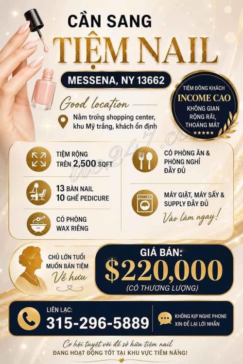 Sang Tiệm Nail Khu New York, New York