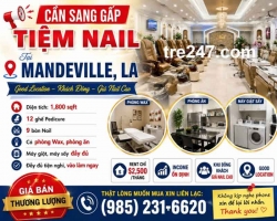 Bán/Sang Tiệm Nail Ở Mandeville, Louisiana – 9 bàn, 12 ghế