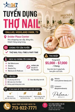 Cần Thợ Nails Ở Center, Texas