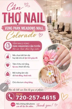 Cần Thợ Nails Ở Colorado