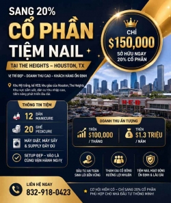 Sang Tiệm Nail Khu Houston, Texas