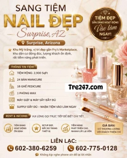 Tiệm Nail Cần Sang Tại Surprise, Arizona – 24 bàn