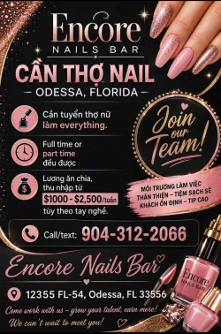 Tiệm Nail Cần Thợ Tại Odessa, Florida – Everything