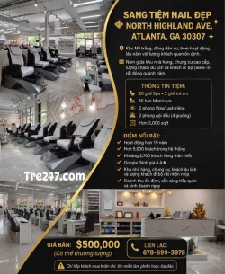 Tiệm Nail Sang Lại Tại Atlanta, Georgia