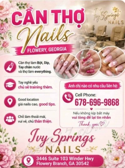 Tuyển Thợ Nail Flowery Branch, Georgia – ổn định