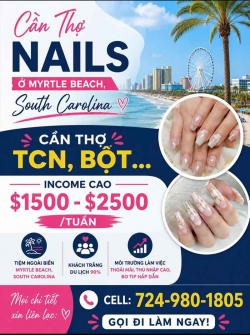 Tuyển Thợ Nail Ở Myrtle Beach, South Carolina – Tay chân nước