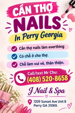 Việc Làm Nail Tại Perry, Georgia – Cần Thợ bột, Tay chân nước, Dip